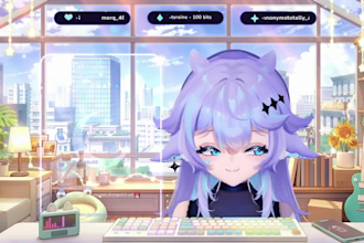 design and rig live2d vtuber model male female vtuber model commission artist