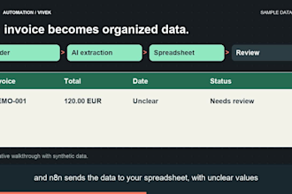 extract invoice and PDF data to excel or json with ai ocr