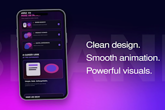 create a clean animated promo video