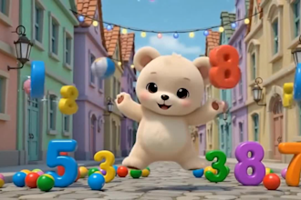create 3d kids animation, cocomelon style nursery rhymes and abc learning video
