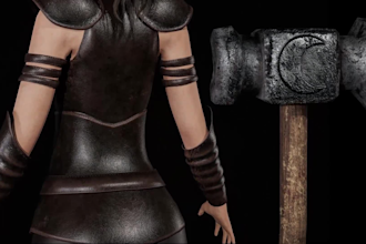 create realistic 3d character, retopology, texturing