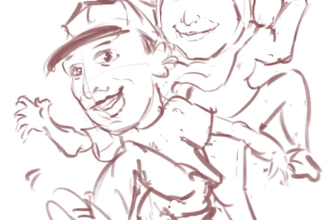 draw a funny cartoon caricature from your photo