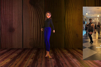record motion capture for 3d game,animation and social media
