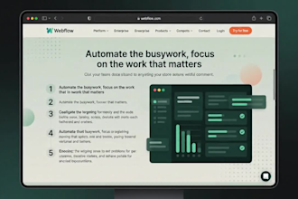 develop and design a webflow website for your saas or ai chat app