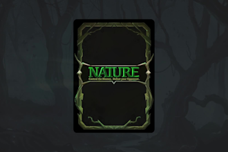 design frame card game tcg card tarot card board game art