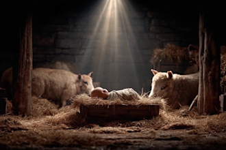 create  christmas eve logo animatio