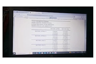 do econometrics projects, analysis, interpretation with eviews