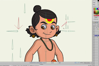 rig cartoon character in moho pro 360, character rigging, 2d cartoon animation