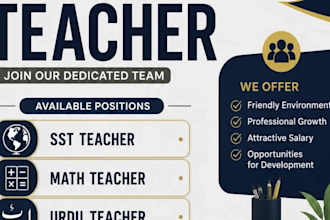 design professional flyer for your business or school