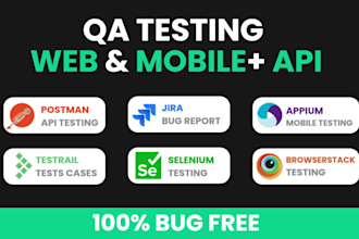 do QA testing of your web app, mobile app, and software with detailed bug report