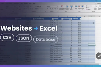 automate web scraping and data extraction with python