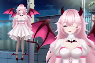 design anime live2d vtuber model, vtuber rigging with vbridger for vtube studio