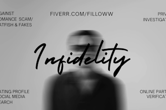 investigate cheating, infidelity or a catfish dating profile