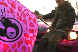edit high energy y2k, vhs, and automotive streetwear videos