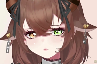 design and rig vtuber model, v tuber, anime vtuber, vtuber design, 2d vtuber rig