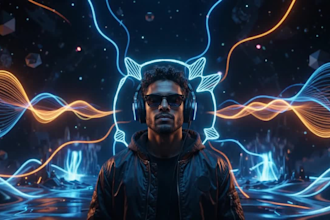 create audio reactive psychedelic ai music visualizer trippy 4k video art
