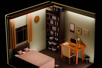 make isometric room models of your interior and for games