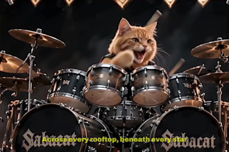 generate a cinematic ai metal, rock metal gothic music video for your song