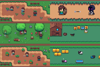 create pixel tileset character design animation sprites sprite sheet rpg game