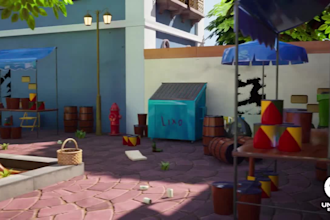 3d stylized game environment unreal engine 5 rpg level design unitygame 3d level