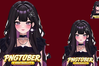 design a custom pngtuber character model or avatar for streaming