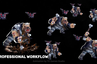 create professional spine 2d animation for your game