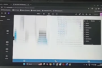 design one page website for sales funnel or homepage