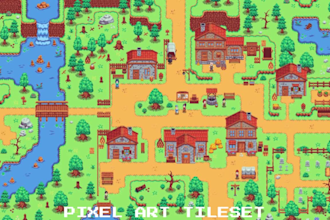 do pixel art tileset rpg maker top down map game art tilemap pixel background