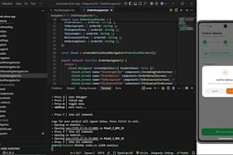 develop a custom mobile app for ios and android with react native