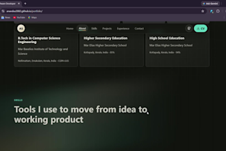 build portfolio website for anyone for their profession