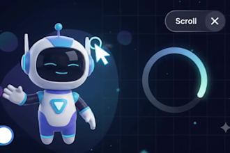 create interactive rive animation for modern website