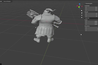 create custom 3d character model for 3d printing and figurine stl