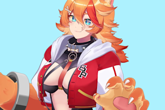 3d vtuber 3d model 3d character vroid vrchat avatar vrchat vrm rigging modeling