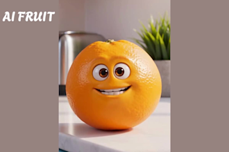 create ai talking fruits videos talking food pixar animation video tiktok ads