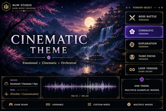 create japanese cinematic game music for your indie game
