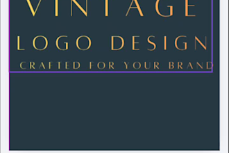 design vintage retro logo for your brand