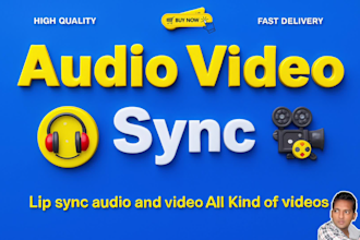 sync edit and fix video and audio files