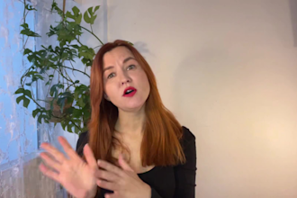 create ugc spokesperson video in slovenian or russian