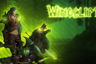 make a animated cover of your world of warcraft character