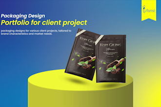 create a pouch packaging design for your product