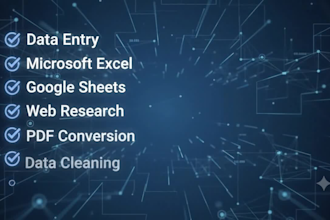 do fast and accurate data entry in excel or google sheets