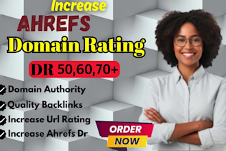 do ahrefs DR SEO backlink specialist and building website