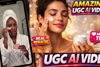 create amazing ugc tiktok, instagram, meta videos and ads video