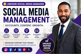 social media post design account create video editing linkedin social media post
