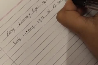 write medical content, letters and notes in clean handwriting