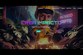 create a cinematic 3d hero video for your website