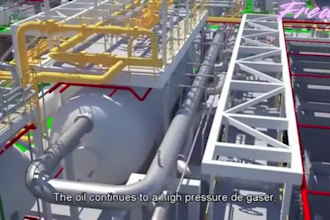 create 3d industrial animation, maritime logistic offshore oil and gas animation