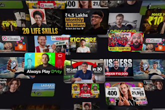 design a premium youtube thumbnail for your video