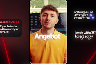 edit instagram reels youtube shorts with motion graphic