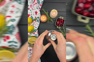shoot cocktail recipe video for instagram and tiktok